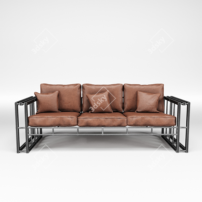 Santishop Loft Style Sofa 3D model image 7