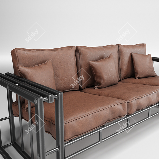 Santishop Loft Style Sofa 3D model image 9