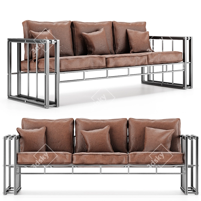 Santishop Loft Style Sofa 3D model image 10