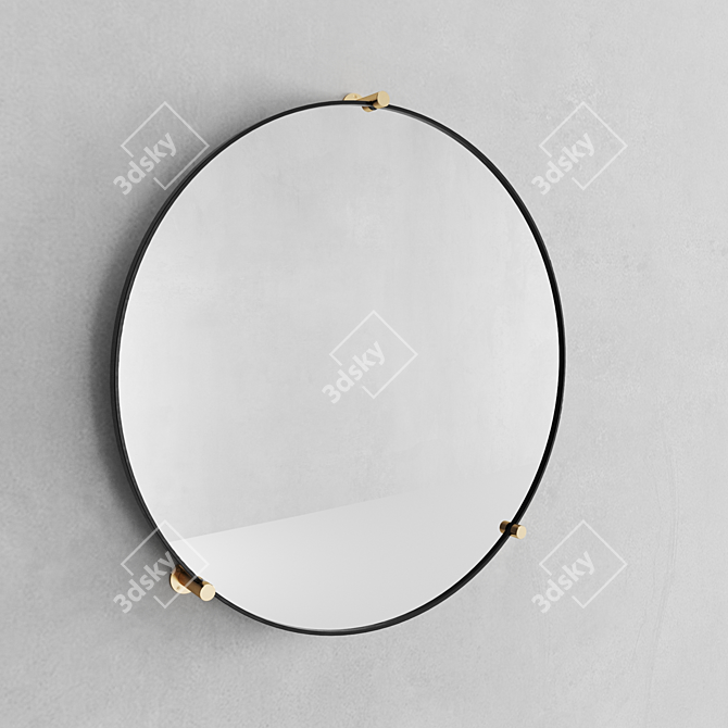 Reflective Elegance: Jamison Wall Mirror 3D model image 1