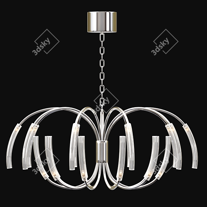 Elegant Hanging Solution: Romatti Chandelier Hook 3D model image 1