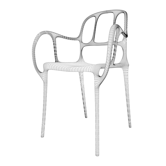 Stylish Magis Jaime Hayón Chair 3D model image 2