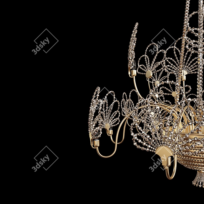 Ethereal Butterfly Chandelier 3D model image 3