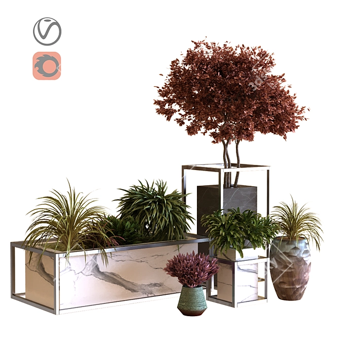 Exquisite Tree Set: 3DMax 2015, Vray & Corona Renderer, OBJ, 1.1M Polygons 3D model image 1