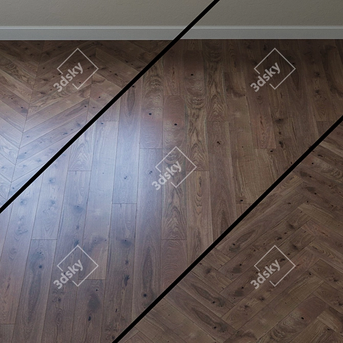 Olive Crostini Grande Oak Parquet 3D model image 1