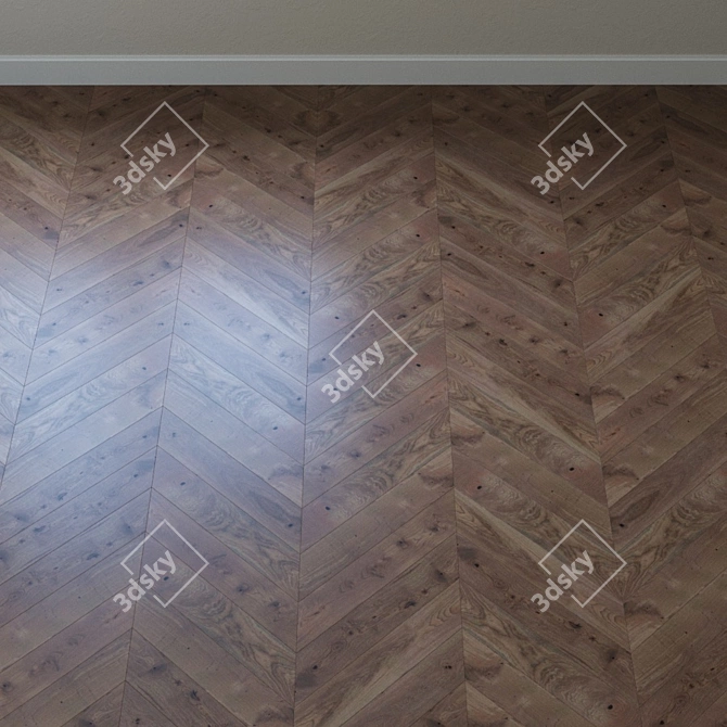 Olive Crostini Grande Oak Parquet 3D model image 4