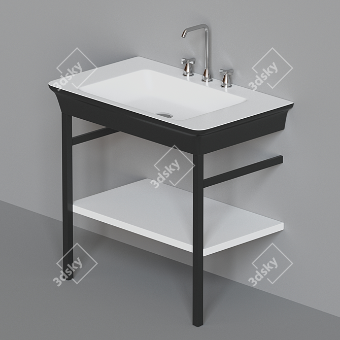 Agape Novecento XL Washbasin Set 3D model image 1