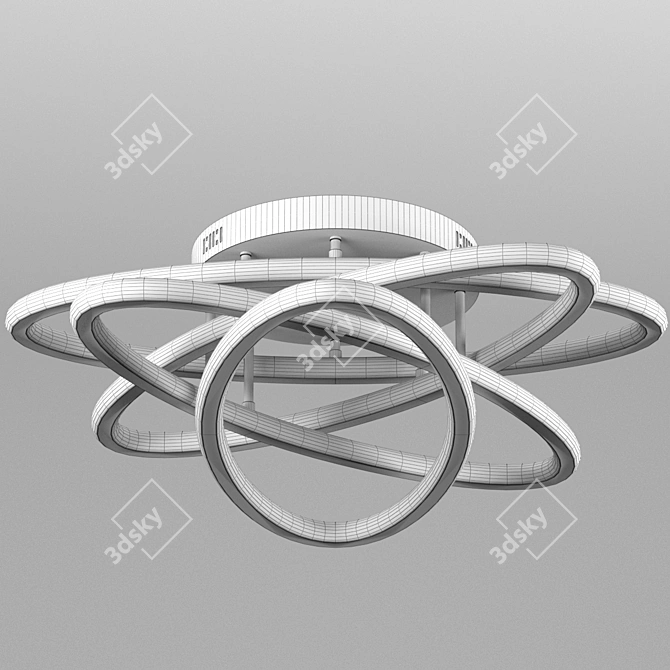 Baltic Style LED Chandelier 3D model image 3