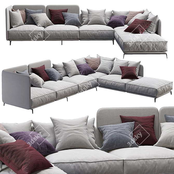 Modern Comfort: Sofa K2 by Arflex 3D model image 2