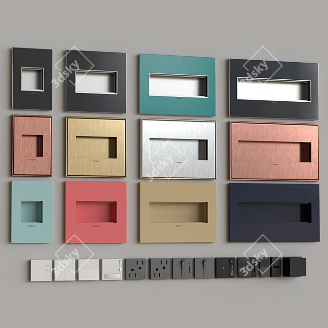 Legrand adorne: Versatile Modular Switch 3D model image 4