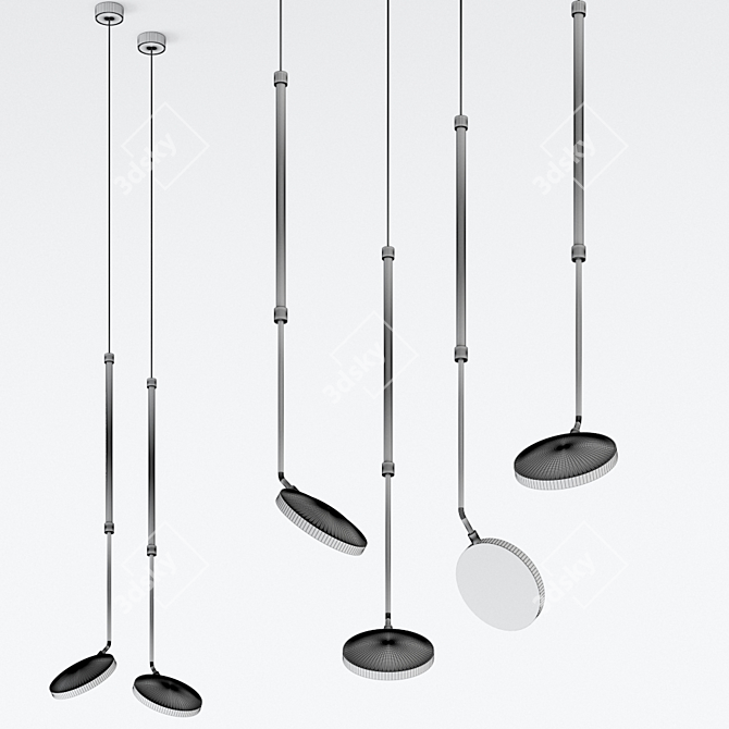 Sleek SPOON Pendant Lamp: Italian Design Masterpiece 3D model image 2