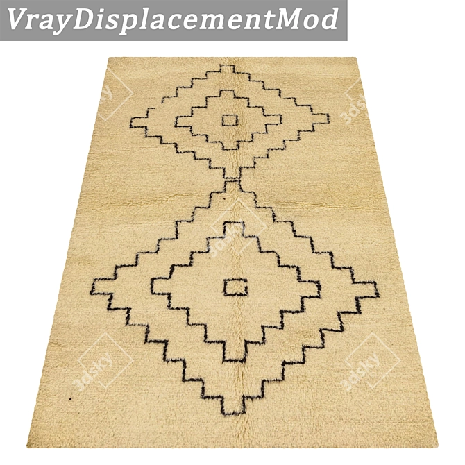 Vintage Carpet Set 1965 3D model image 3