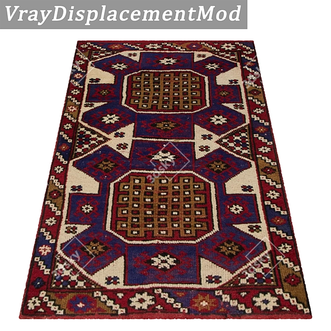1967 Carpets Set - High-Quality Textures for Close and Far Shots 3D model image 3