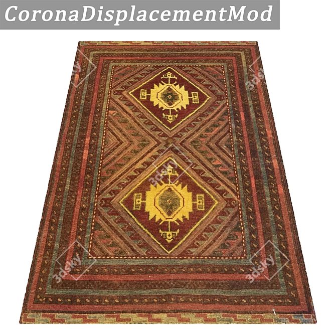 1967 Carpets Set - High-Quality Textures for Close and Far Shots 3D model image 4