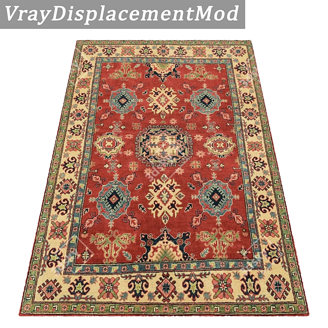 1968 Carpets Set: High-Quality Textures for Close and Distant Views 3D model image 3