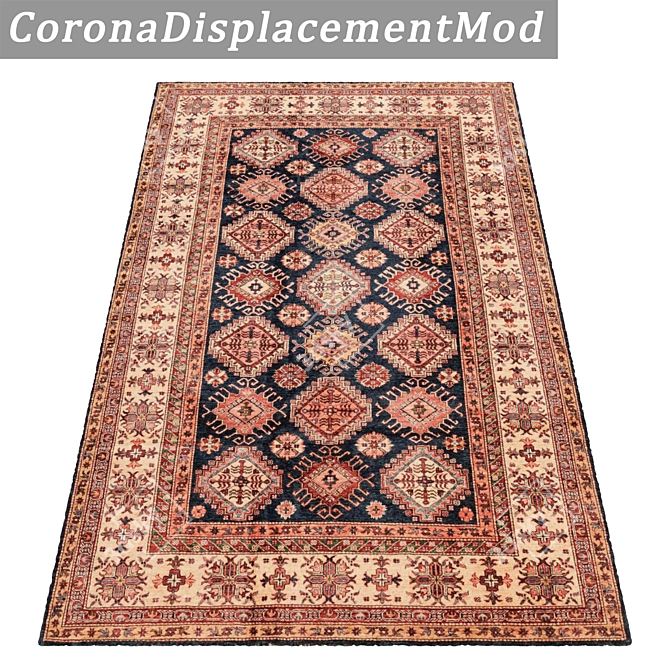 1968 Carpets Set: High-Quality Textures for Close and Distant Views 3D model image 4