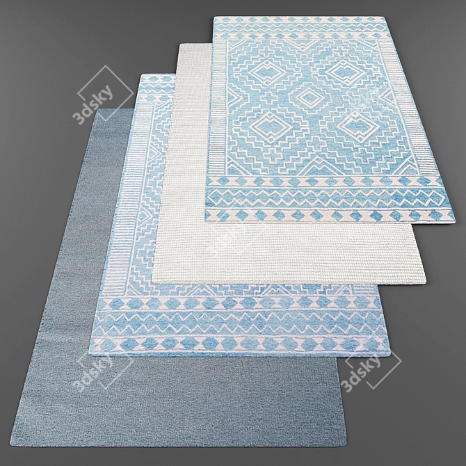 Modern Style Rug Collection 3D model image 1