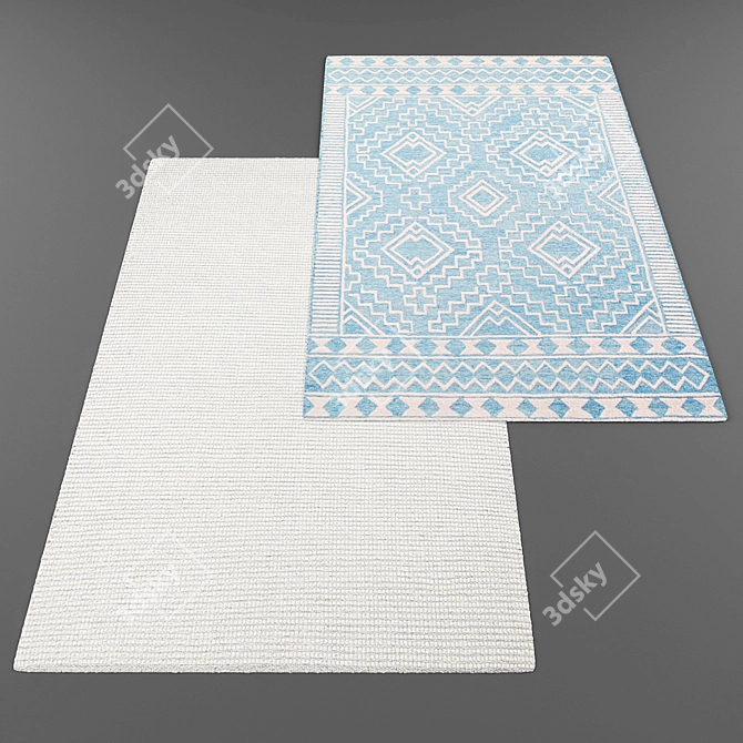 Modern Style Rug Collection 3D model image 2