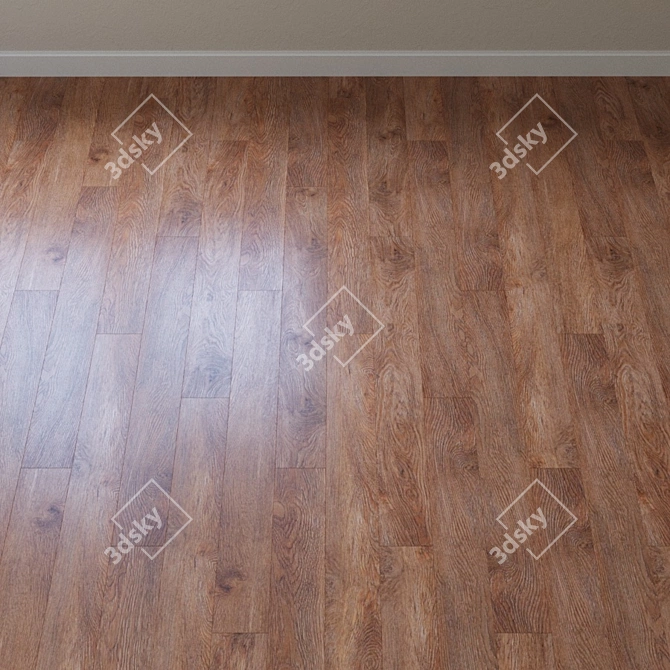 Nano Locking Aqua-Floor PVC Tile 3D model image 2