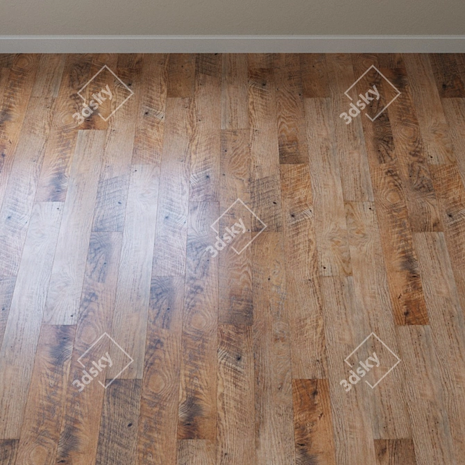 Waterproof Locking PVC Floor Tile 3D model image 2