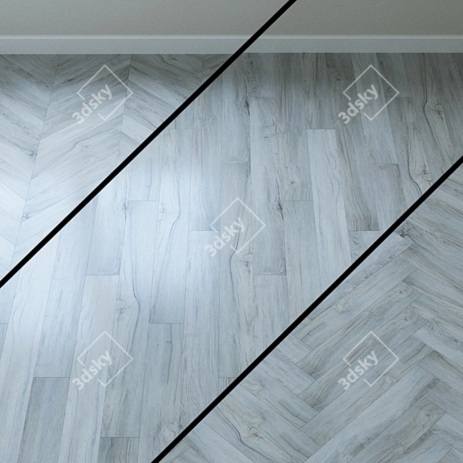 Aqua-Floor PVC Tile: Castle Quartz 3D model image 1