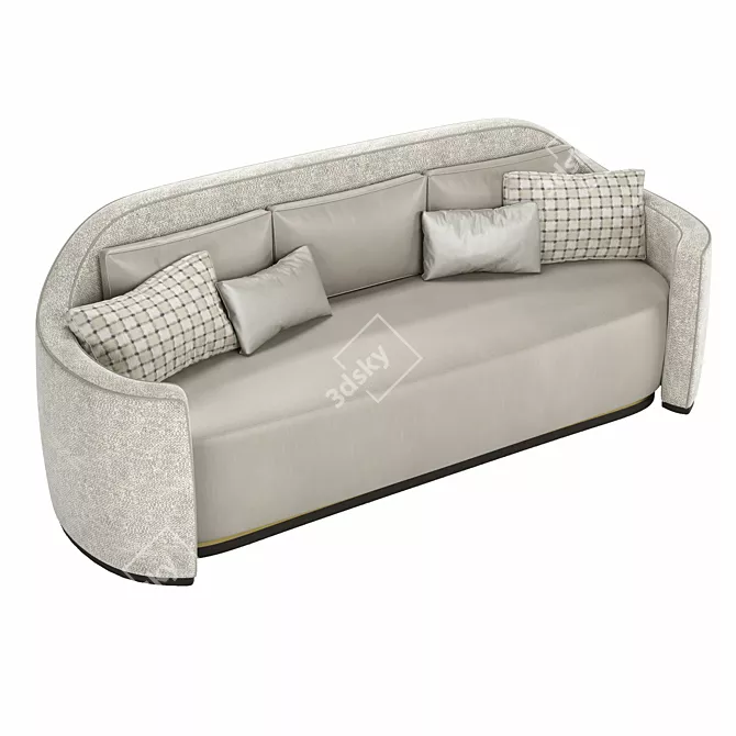 Elegant Frato Milos Sofa 3D model image 4