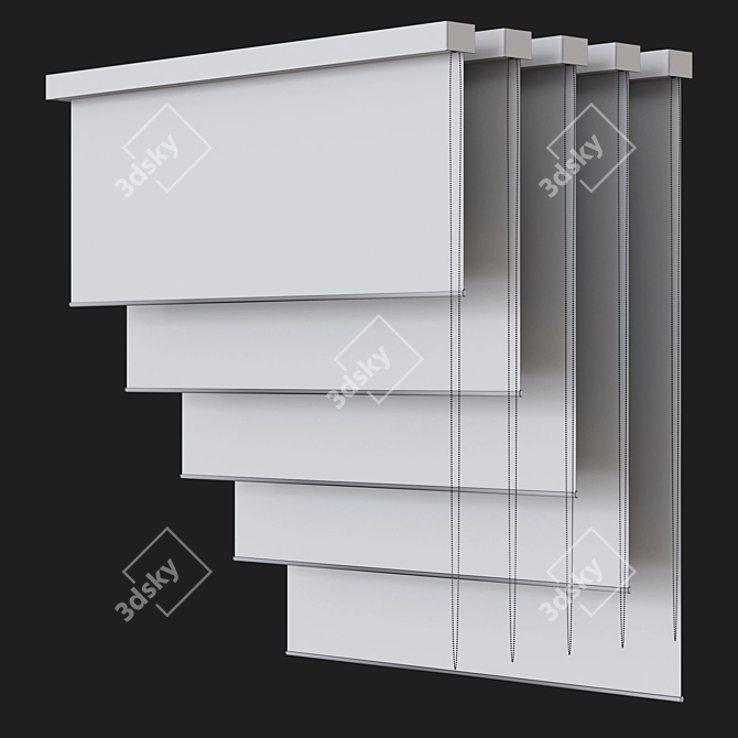 Customizable Roller Blinds 3D model image 4