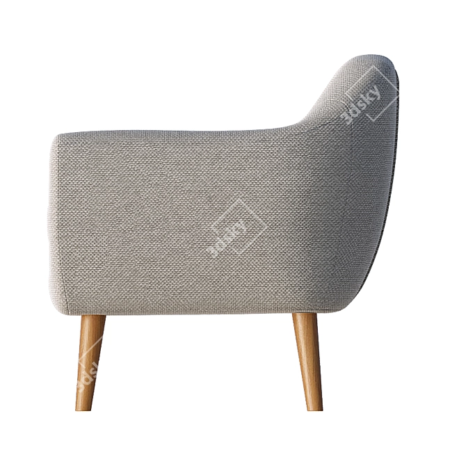 Versatile Color-Changing Ritchie Armchair 3D model image 4