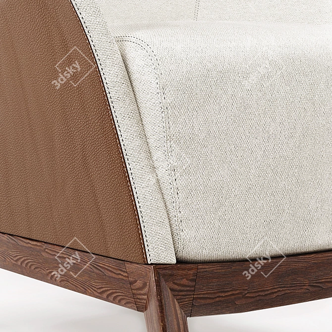 Luxurious Giorgetti Normal Armchair 3D model image 3