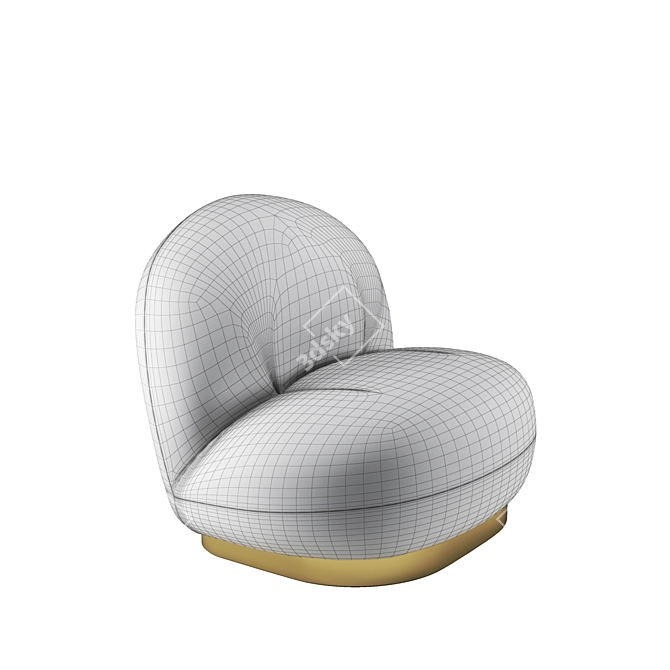 Pacha Lounge Chair: Modern Elegance & Ultimate Comfort 3D model image 3