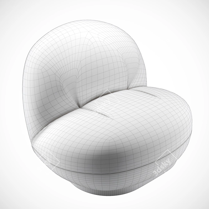 Pacha Lounge Chair: Modern Elegance & Ultimate Comfort 3D model image 6