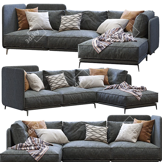 K2 by Arflex: Sleek and Stylish Sofa 3D model image 1