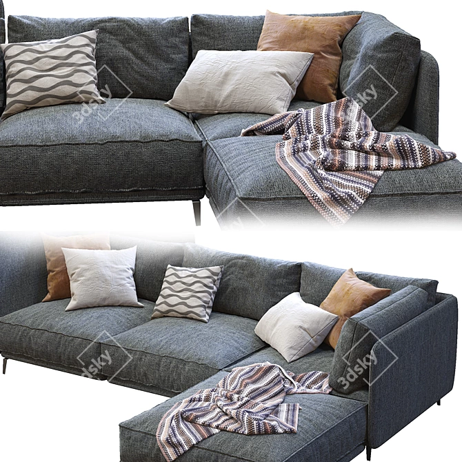 K2 by Arflex: Sleek and Stylish Sofa 3D model image 2