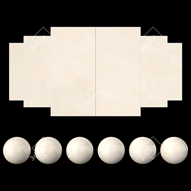 Regal Cream: Elegant Texture Collection 3D model image 1