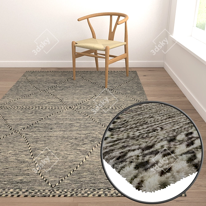 Premium 1972 Carpet Set 3D model image 1