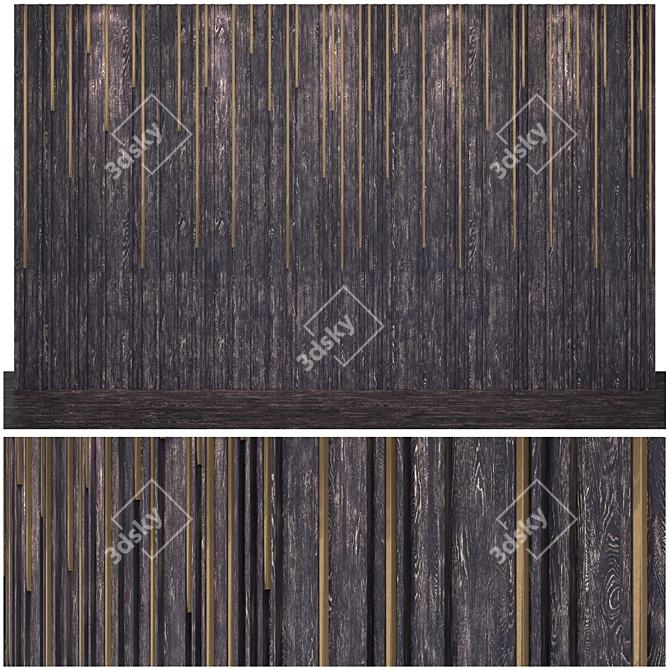 Modern 3D Wall Panel 3D model image 4