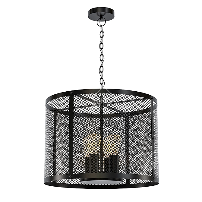 Stylish Loft Cage 8: 26cm Diameter 3D model image 1