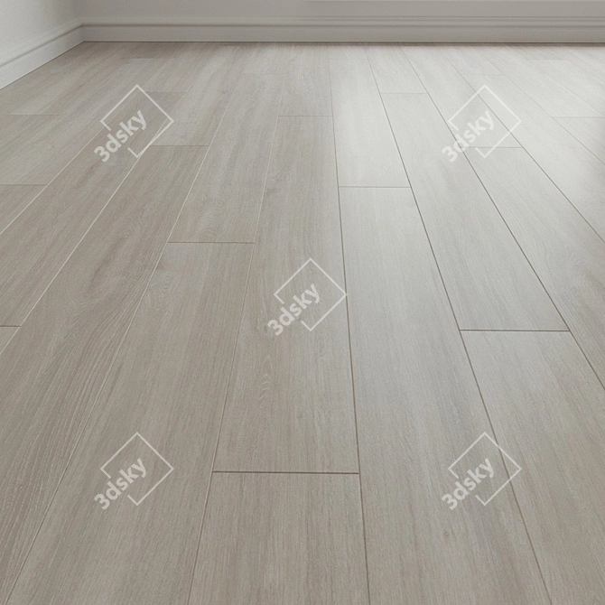 Premium Laminate Parquet Flooring Board 3D model image 1