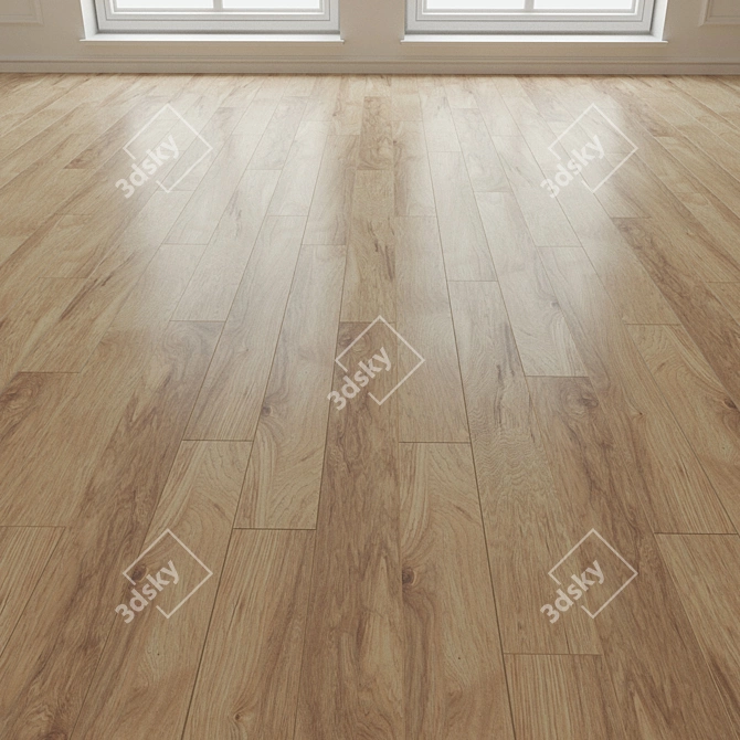 Laminate Parquet Board 20: High-Resolution Textures & Easy Installation 3D model image 3