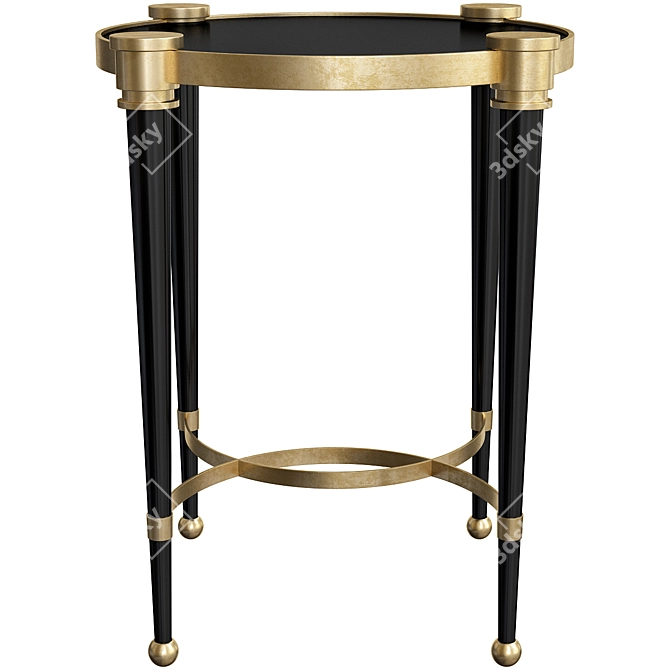 Elegant Allura & Thora Accent Tables Set 3D model image 3