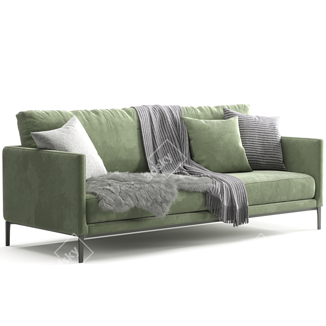 Simpliciter Sofa by Maxalto 3D model image 2