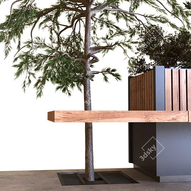 Compact Tree Box Set 021 3D model image 4