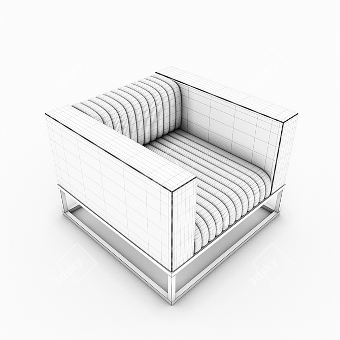 ELECTRA Office Armchair: Sleek, Stylish, Comfortable 3D model image 3
