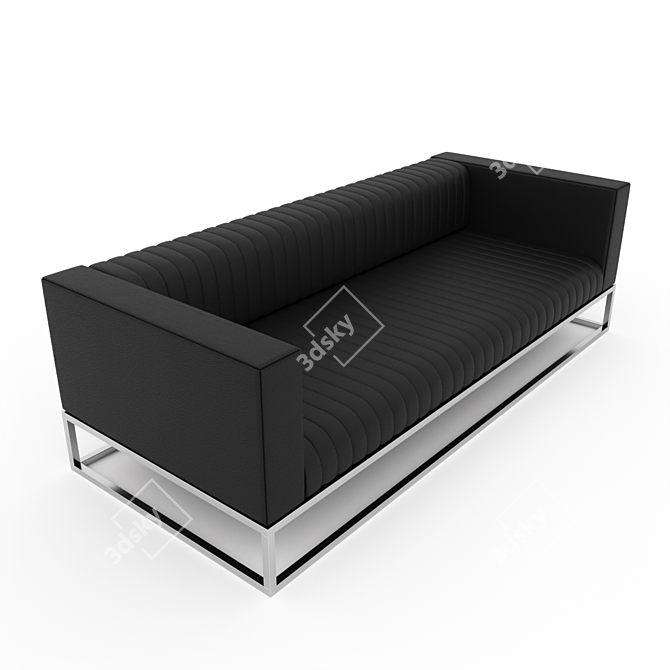 ELECTRA Three-Seater Office Sofa 3D model image 1