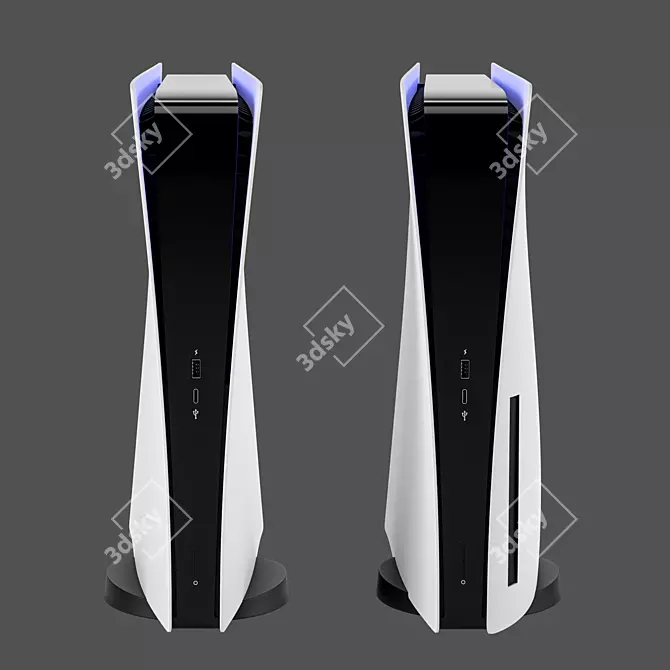 Title: Next-Level Gaming: PS5 Sony PlayStation 5 3D model image 2