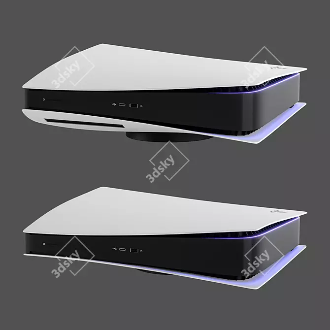 Title: Next-Level Gaming: PS5 Sony PlayStation 5 3D model image 3