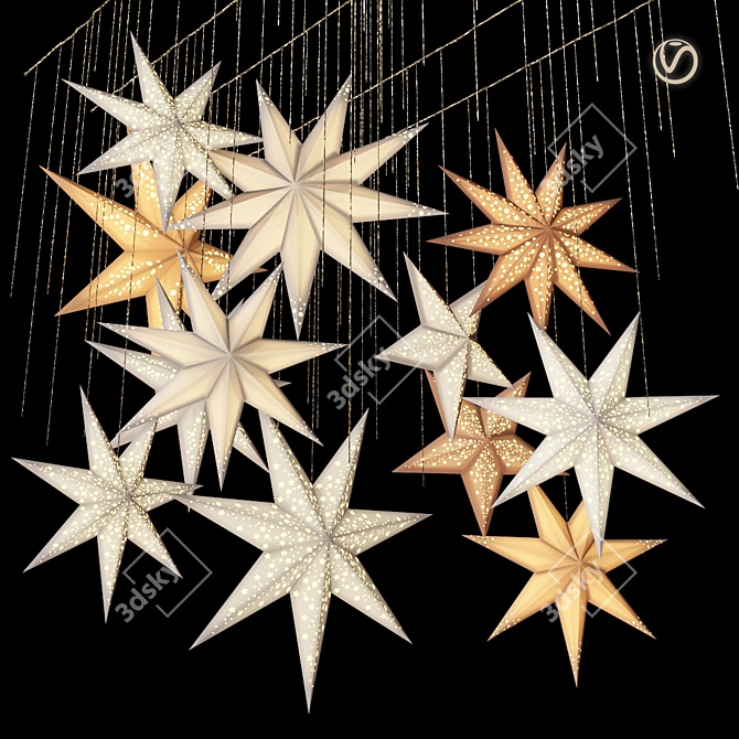 Swedish Stars Decor Set 3D model image 3