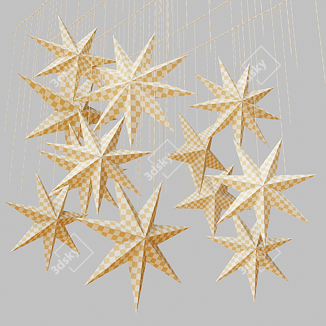 Swedish Stars Decor Set 3D model image 4