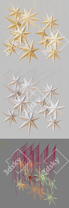 Swedish Stars Decor Set 3D model image 12