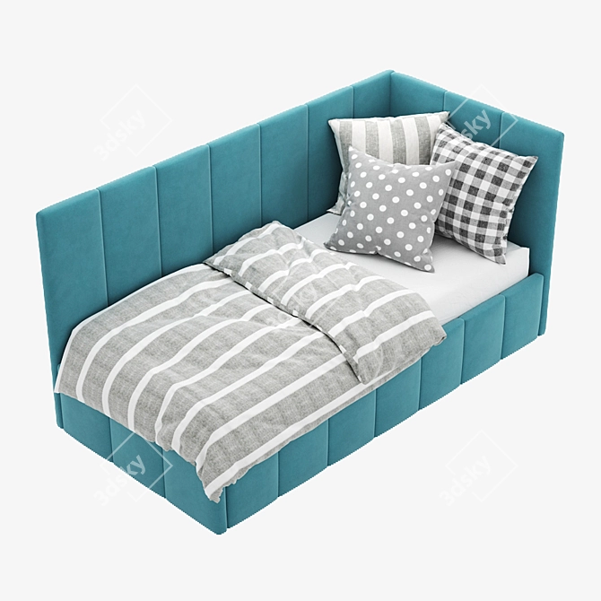 Sleek Dream Kids Bed 3D model image 2